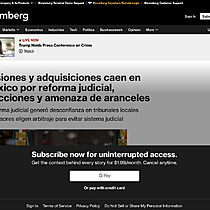 Fusiones y adquisiciones caen en Mxico por reforma judicial, elecciones y amenaza de aranceles
